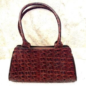 Genuine crocodile leather handmade Brown Shoulder Bag sachets medium